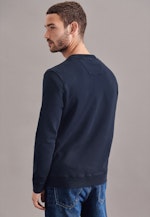 Crew Neck Pullover Uni in Dark Blue |  Seidensticker Onlineshop