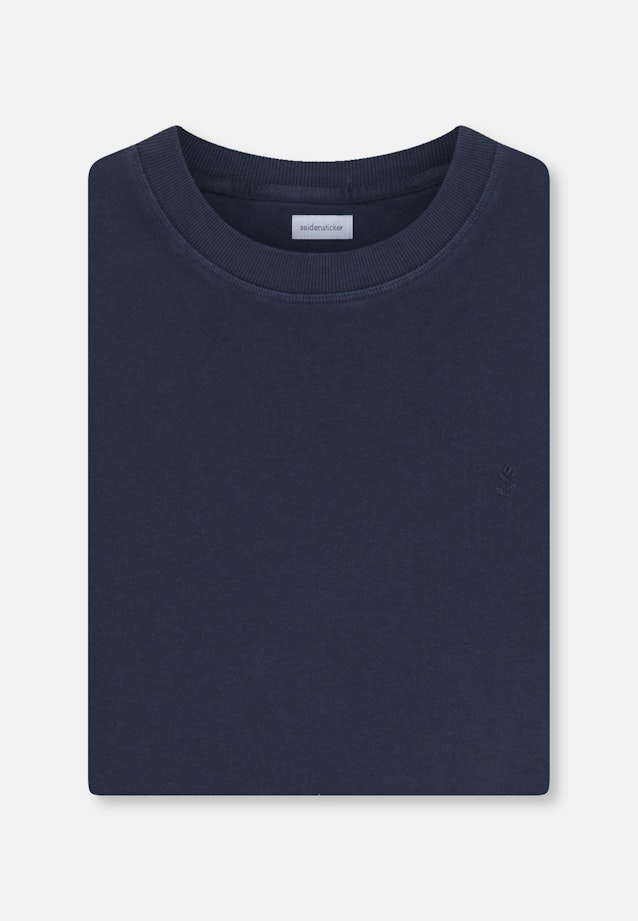 Crew Neck Pullover Uni in Dark Blue |  Seidensticker Onlineshop