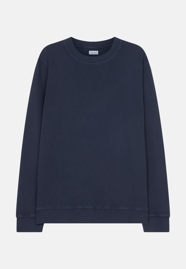 Crew Neck Pullover Uni in Dark Blue |  Seidensticker Onlineshop