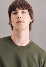 Gerader Schnitt (Normal-Fit) Pullover Uni in Grün |  Seidensticker Onlineshop