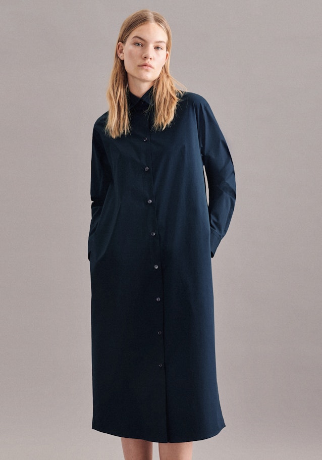 Collar Dress in Dark Blue |  Seidensticker Onlineshop