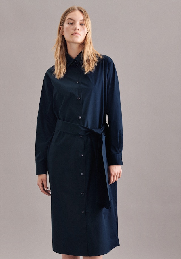 Collar Dress in Dark Blue |  Seidensticker Onlineshop