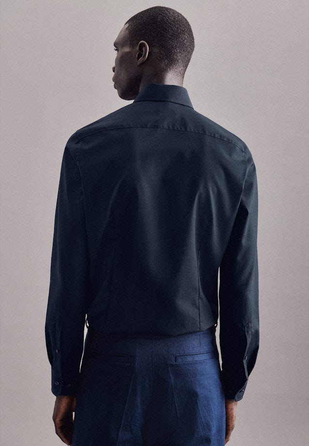 Slim Business Hemd Uni in Dunkelblau |  Seidensticker Onlineshop