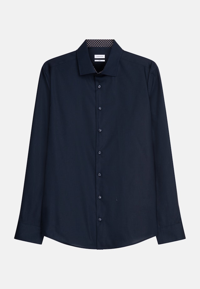 Slim Business Hemd Uni in Dunkelblau |  Seidensticker Onlineshop