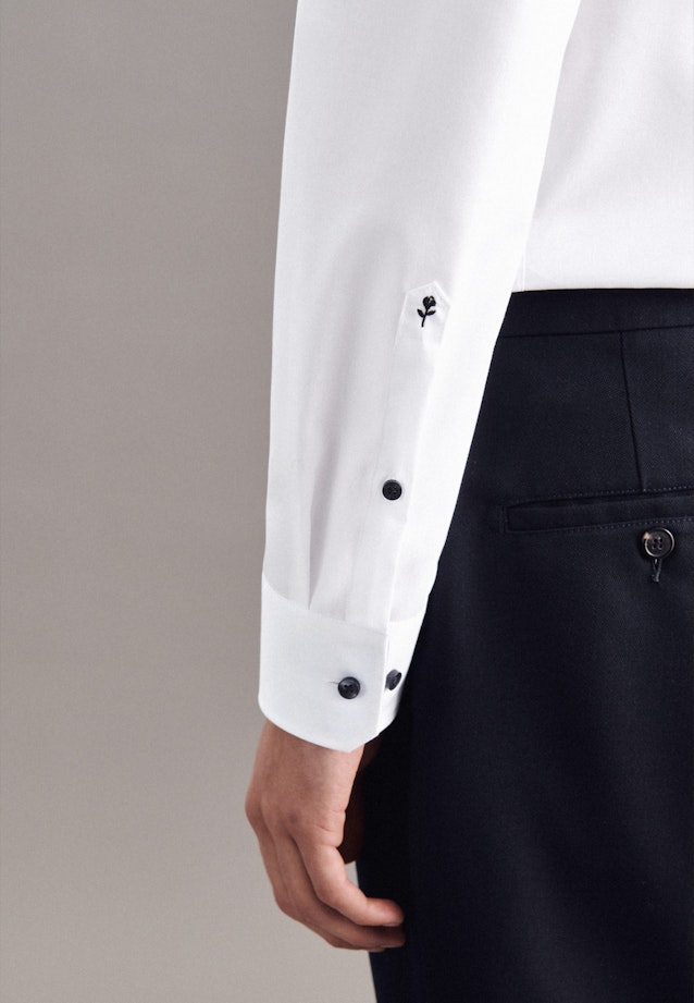 Slim Business Hemd Uni in Weiß |  Seidensticker Onlineshop