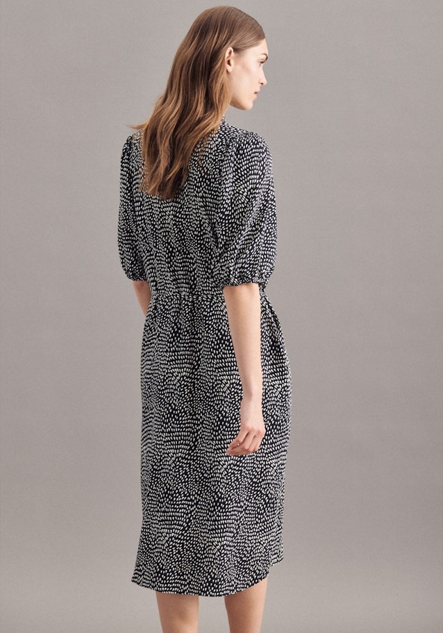 Krepp Maxi Kleid in Schwarz | Seidensticker Onlineshop