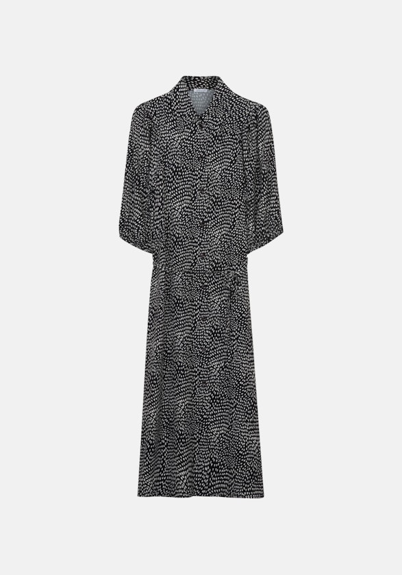 Krepp Maxi Kleid in Schwarz | Seidensticker Onlineshop