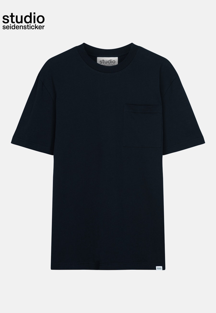 Rundhals T-Shirt Oversized Fit in Dunkelblau |  Seidensticker Onlineshop