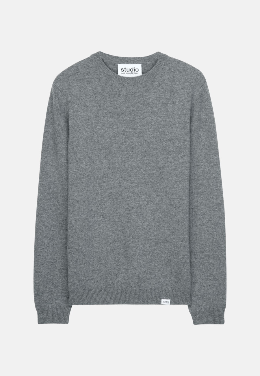 Rundhals Pullover in Grau |  Seidensticker Onlineshop