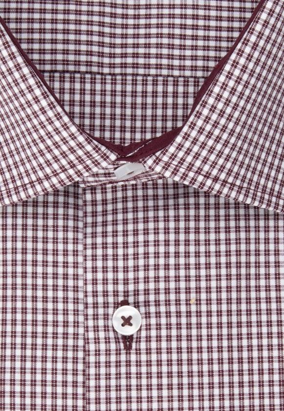 Shaped Business Hemd Karo in Rot |  Seidensticker Onlineshop
