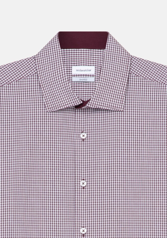 Shaped Chemise Business Carreaux in Rouge | Seidensticker Onlineshop