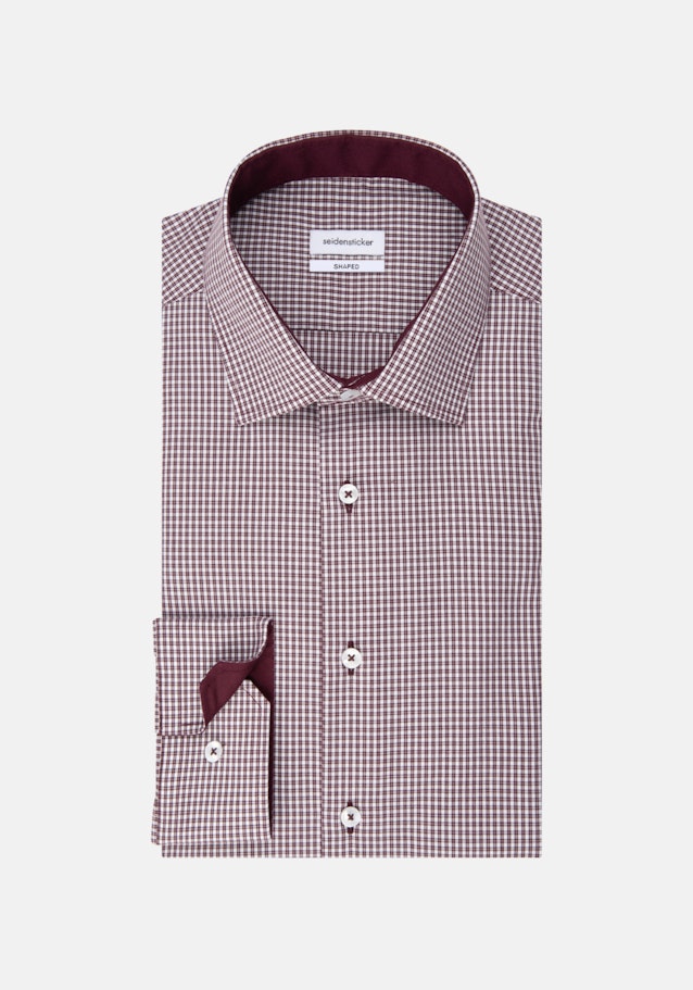 Shaped Chemise Business Carreaux in Rouge | Seidensticker Onlineshop