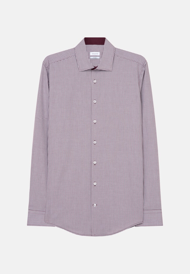 Shaped Business Hemd Karo in Rot |  Seidensticker Onlineshop