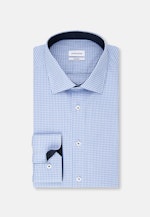 Shaped Business Hemd Karo in Hellblau |  Seidensticker Onlineshop