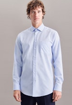 Regular Chemise Business uni in Bleu Clair |  Seidensticker Onlineshop