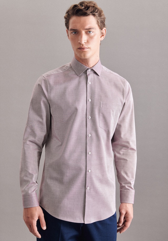 Regular Business Hemd Uni in Rot | Seidensticker Onlineshop