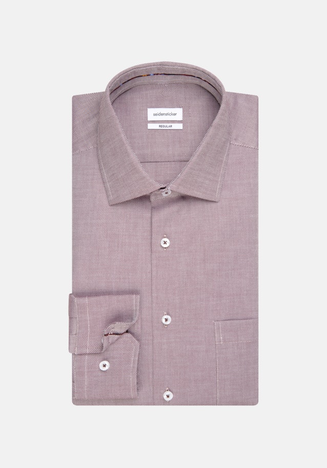 Non-iron Structure Business Shirt in Regular with Kent-Collar in Red |  Seidensticker Onlineshop