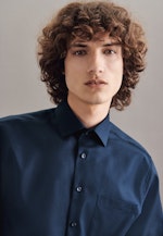 Regular Business Hemd Uni in Dunkelblau |  Seidensticker Onlineshop