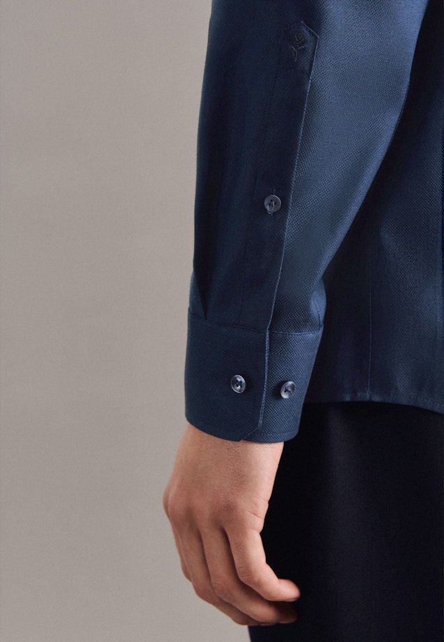 Regular Business Hemd Uni in Dunkelblau |  Seidensticker Onlineshop