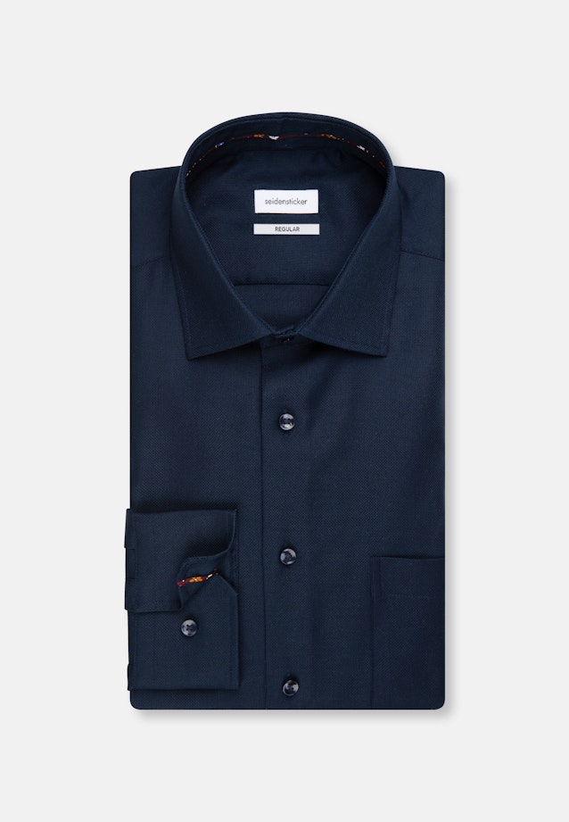 Regular Business Hemd Uni in Dunkelblau |  Seidensticker Onlineshop