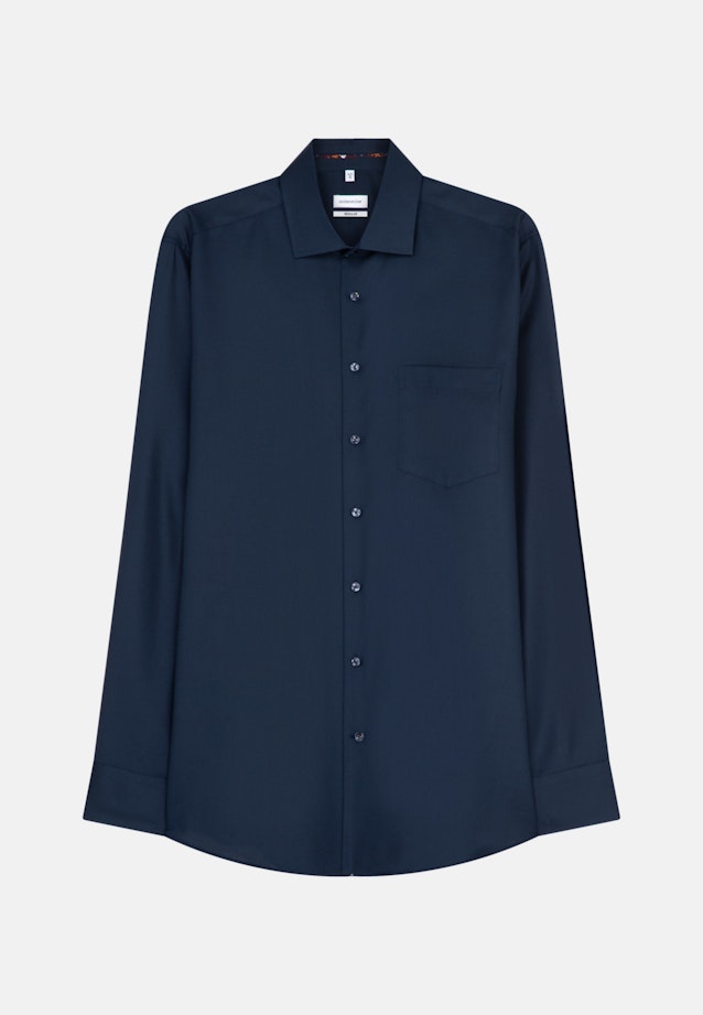 Regular Business Hemd Uni in Dunkelblau |  Seidensticker Onlineshop