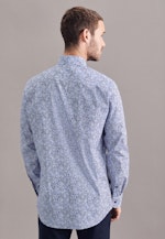 Regular Business Hemd Print in Hellblau |  Seidensticker Onlineshop