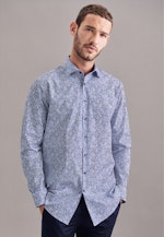 Regular Business Hemd Print in Hellblau |  Seidensticker Onlineshop