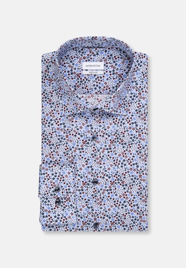 Regular Business Hemd Print in Hellblau |  Seidensticker Onlineshop