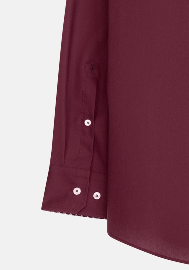 Bügelfreies Popeline Business Hemd in Regular mit Kentkragen und extra langem Arm in Rot |  Seidensticker Onlineshop