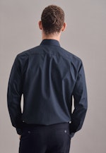 Regular Business Shirt Plain in Dark Blue |  Seidensticker Onlineshop