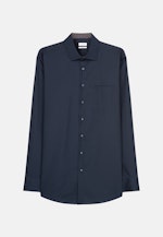 Regular Business Shirt Plain in Dark Blue |  Seidensticker Onlineshop