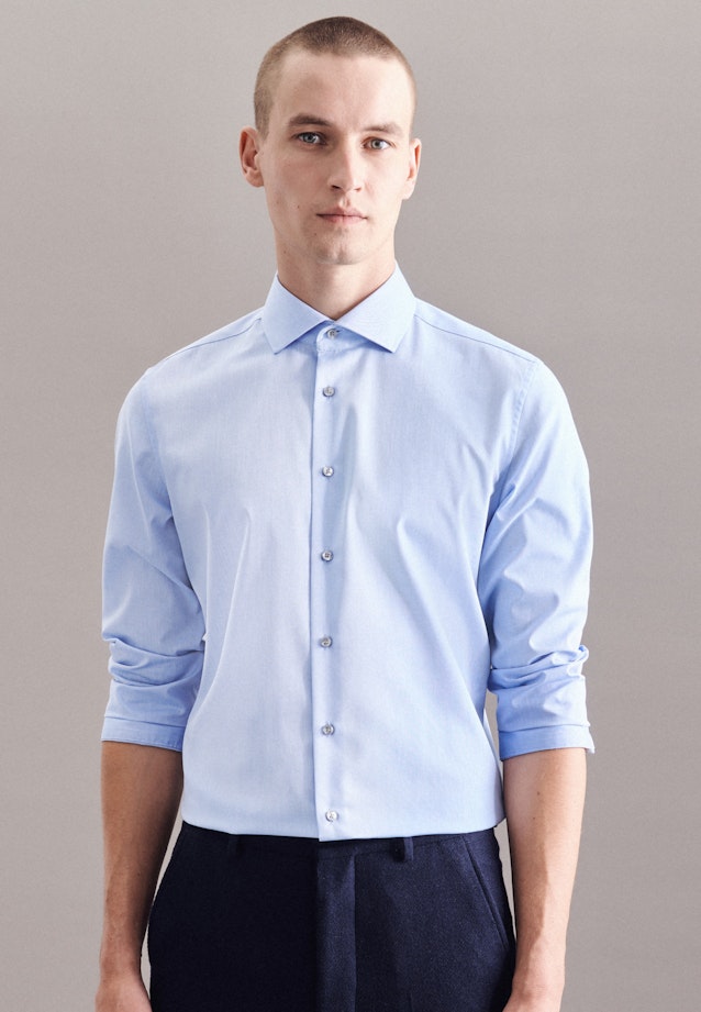 Slim Chemise d'affaires Uni in Bleu Clair |  Seidensticker Onlineshop