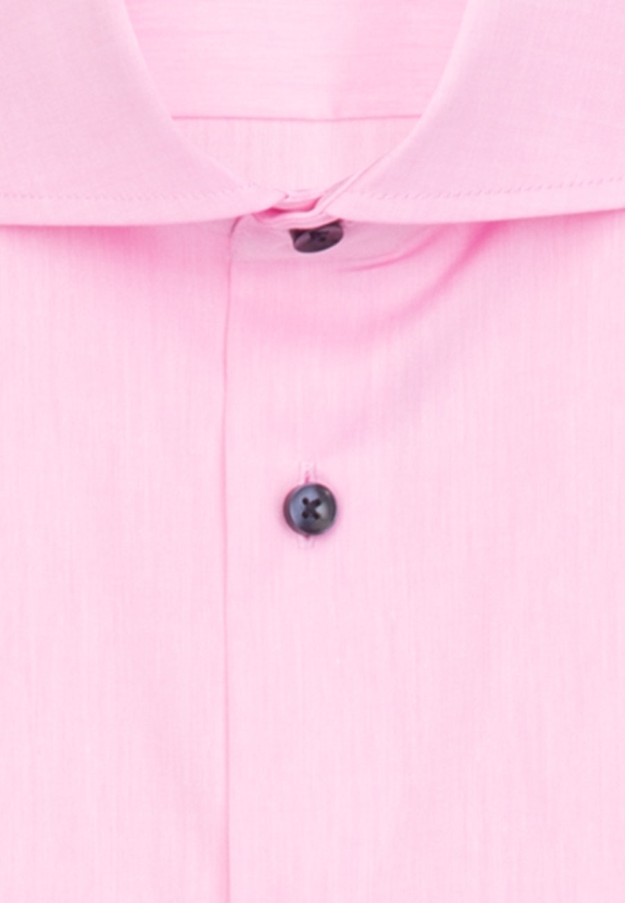 Bügelfreies Chambray Business Hemd in Slim mit Kentkragen in Rosa/Pink |  Seidensticker Onlineshop