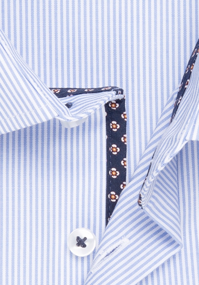 Non-iron Poplin Business Shirt in Slim with Kent-Collar in Light Blue |  Seidensticker Onlineshop