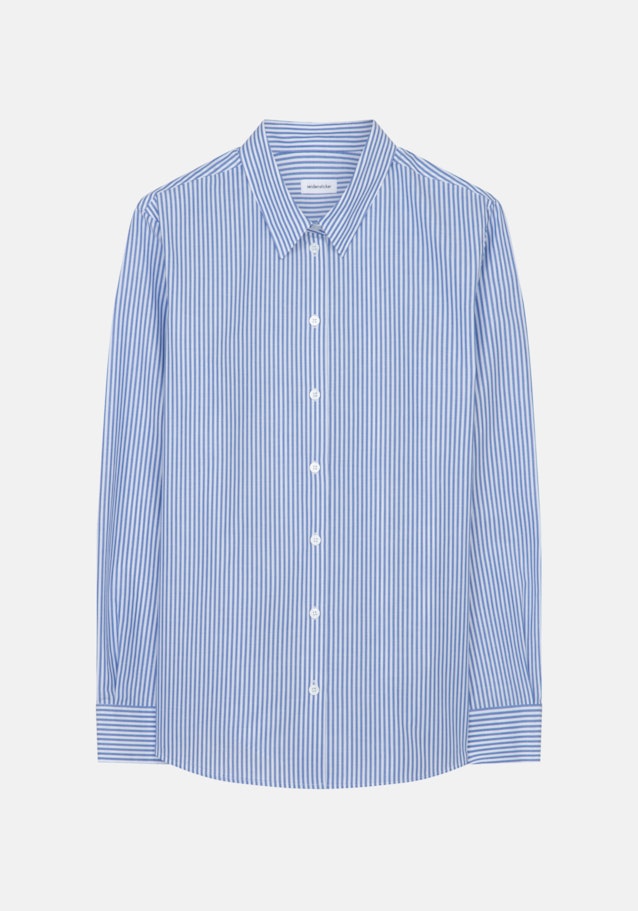 Long sleeve Poplin Shirt Blouse in Light Blue |  Seidensticker Onlineshop