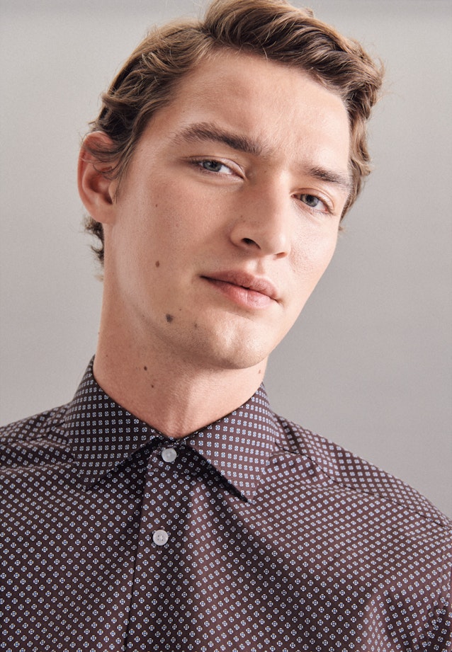 Regular Business Hemd Print in Rot |  Seidensticker Onlineshop