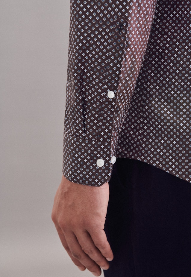 Regular Business Hemd Print in Rot |  Seidensticker Onlineshop