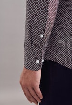 Regular Business Hemd Print in Rot |  Seidensticker Onlineshop