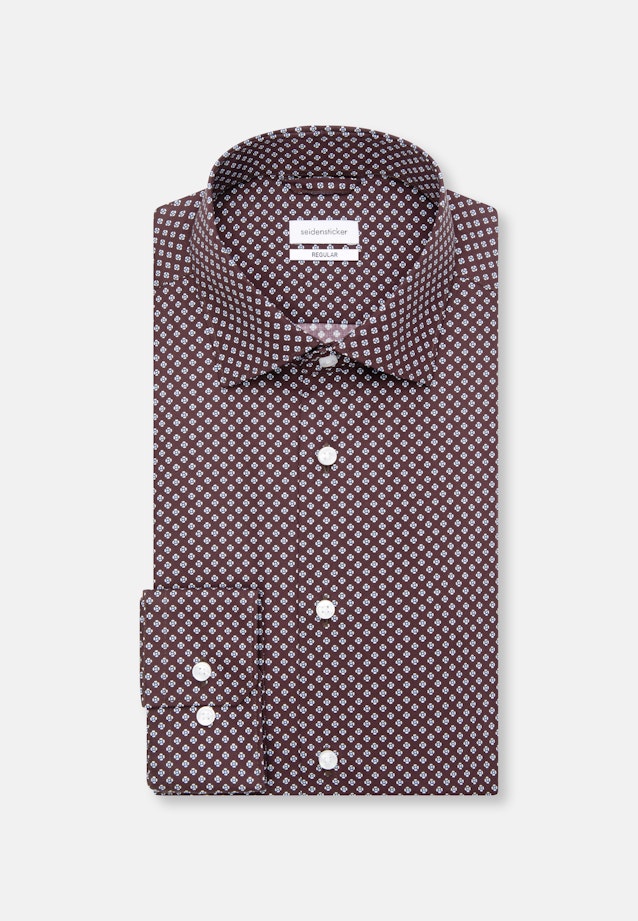 Regular Business Hemd Print in Rot |  Seidensticker Onlineshop