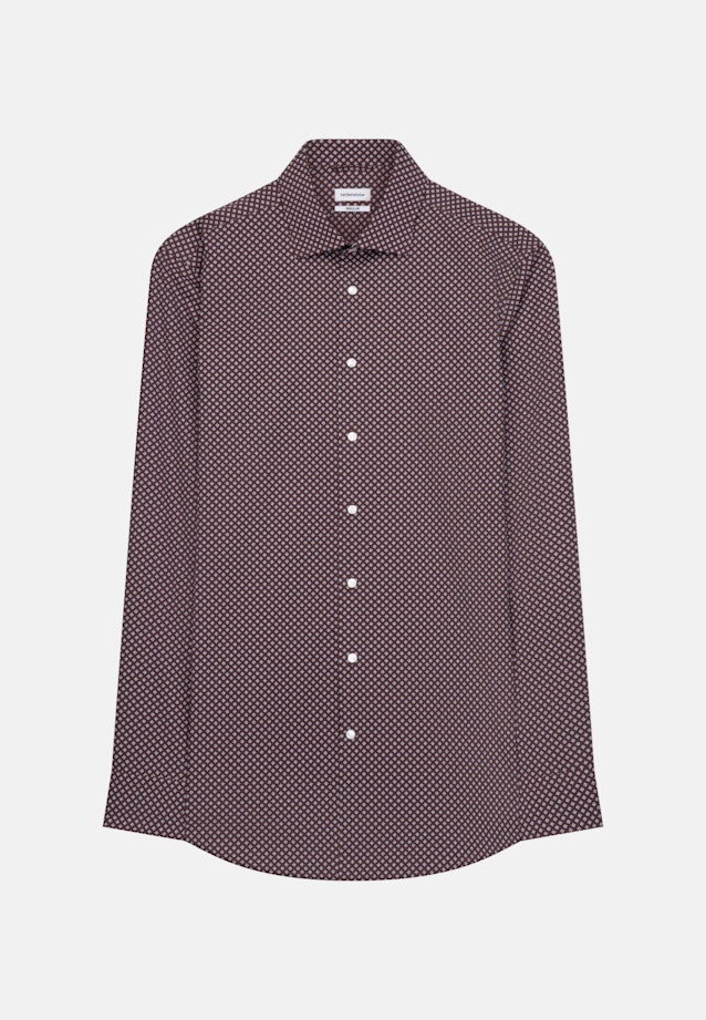 Regular Business Hemd Print in Rot |  Seidensticker Onlineshop