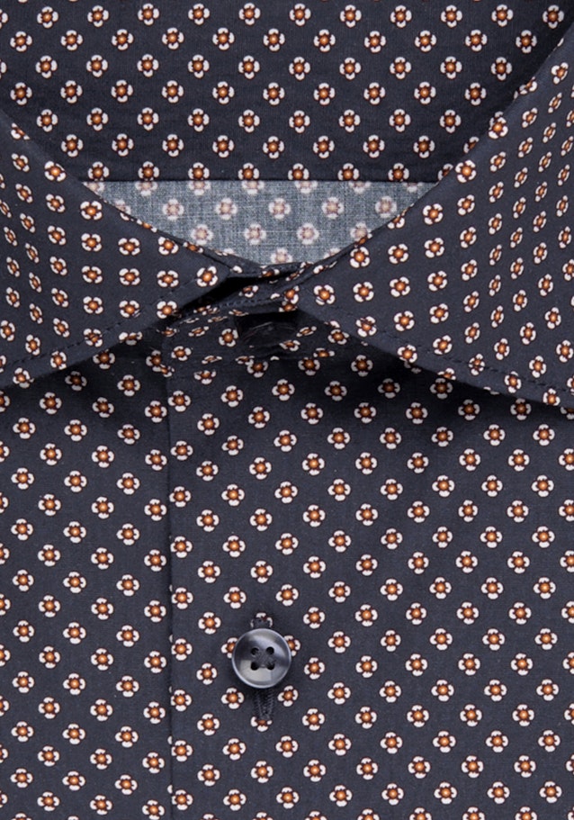 Regular Business Shirt Print in Dark Blue | Seidensticker Onlineshop