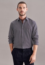 Regular Business Hemd Print in Dunkelblau |  Seidensticker Onlineshop