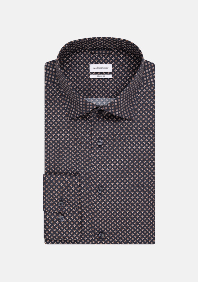 Business Shirt in Regular with Kent-Collar in Dark Blue |  Seidensticker Onlineshop