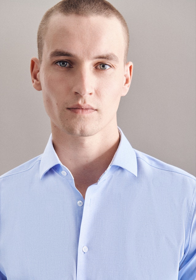 Non-iron Twill Business Shirt in X-Slim with Kent-Collar in Light Blue |  Seidensticker Onlineshop