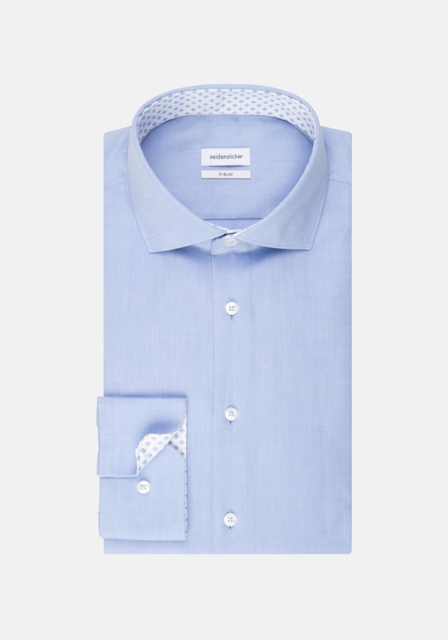 Bügelfreies Twill Business Hemd in X-Slim mit Kentkragen in Hellblau |  Seidensticker Onlineshop