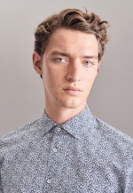 Regular Business Shirt Print in Dark Blue |  Seidensticker Onlineshop