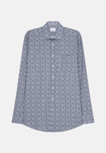 Regular Business Shirt Print in Dark Blue |  Seidensticker Onlineshop