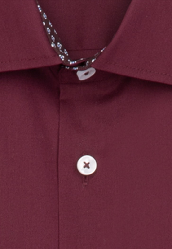 Bügelfreies Popeline Business Hemd in Regular mit Kentkragen