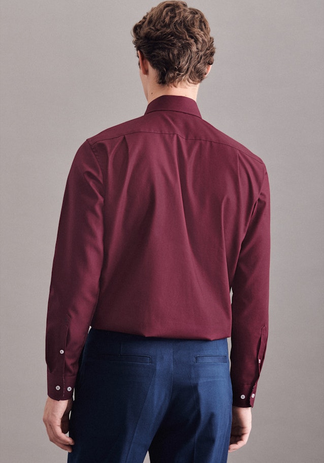 Non-iron Poplin Business Shirt in Regular with Kent-Collar in Red | Seidensticker Onlineshop