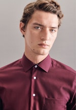 Regular Business Shirt Plain in Red |  Seidensticker Onlineshop